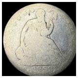 1858-O Silver Seated Liberty Half Dollar  NICELY