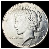 1928-S Silver Peace Dollar CLOSELY  UNCIRCULATED