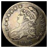 1812 Capped Bust Half Dollar NEARLY  UNCIRCULATED