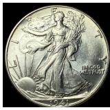 1941-D Silver Walking Liberty Half Dollar GEM BU