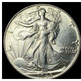 1946-S Silver Walking Liberty Half Dollar GEM BU