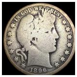 1896-O Silver Barber Half Dollar NICELY  CIRCULAT