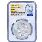 2023 Silver Peace Dollar NGC MS70
