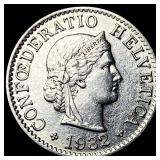 1932-B Switzerland Nickel 5 Rappen