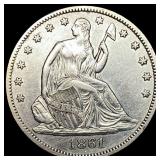 1861 Seated Liberty Half Dollar CLOSELY  UNCIRCUL