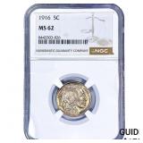 1916 Buffalo Nickel NGC MS62