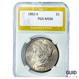 1882-S Morgan Silver Dollar PGA MS66