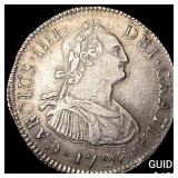 1796-PP Bolivia Charles IV Silver 2 Reales