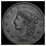 1838 Braided Hair Large Cent NEARLY  UNCIRCULATED