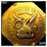 1851 880 Humbert '880' $50 California Gold CHOIC