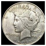 1934-D Peace Silver Dollar NEARLY  UNCIRCULATED