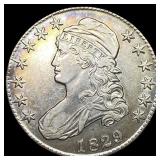 1829 Capped Bust Half Dollar CLOSELY  UNCIRCULATE