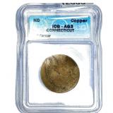 ND Copper Connecticut Token Off Center ICG AG3