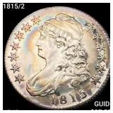 1815/2 Capped Bust Half Dollar NEARLY UNCIRCULATED