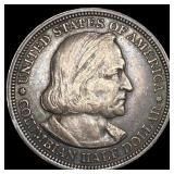 1893 Silver Columbian Expo Half Dollar NEARLY  UN