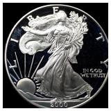 2000-P 1oz Silver American Eagle GEM PROOF