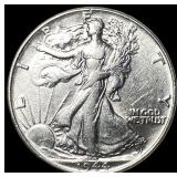 1944 Walking Liberty Half Dollar CLOSELY  UNCIRCU