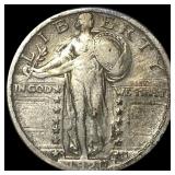 1920-S Silver Standing Liberty Quarter ABOUT  UNC