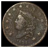 1834 Coronet Head Large Cent NICELY  CIRCULATED