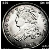 1830 Sm 10C Capped Bust Dime CHOICE BU