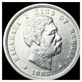 1883 Hawaii Silver Dime CLOSELY UNCIRCULATED