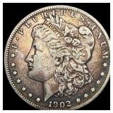 1902-S Silver Morgan Dollar ABOUT  UNCIRCULATED