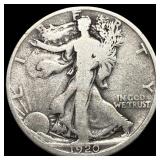 1920-D Silver Walking Liberty Half Dollar  NICELY