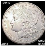 1904-S Morgan Silver Dollar CHOICE AU