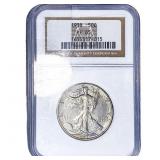 1938 Walking Liberty Half Dollar NGC PF65