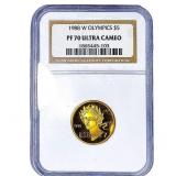 1988-W $5 Olympics NGC PF70 Ultra Cameo