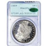 1889 Morgan Silver Dollar PCGS MS62 PL