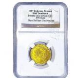 1787 Ephraim Brasher Half Doubloon NGC