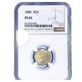 1880 Nickel Three Cent NGC PF65