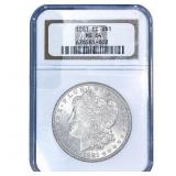 1881-CC Morgan Silver Dollar NGC MS64