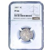 1897 Liberty Victory Nickel NGC PF66