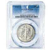1945-S Walking Liberty Half Dollar PCGS MS64