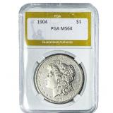 1904 Morgan Silver Dollar PGA MS64