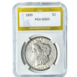 1899 Morgan Silver Dollar PGA MS63