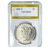 1889-O Morgan Silver Dollar PGA MS63