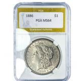 1886 Morgan Silver Dollar PGA MS64