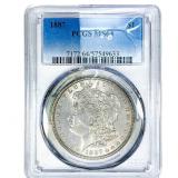 1887 Morgan Silver Dollar PCGS MS64