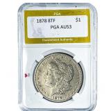 1878 8TF Morgan Silver Dollar PGA AU53