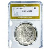 1889-O Morgan Silver Dollar PGA MS64