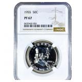 1955 Franklin Half Dollar NGC PF67