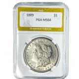 1889 Morgan Silver Dollar PGA MS64