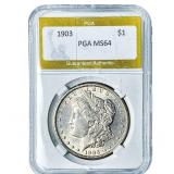 1903 Morgan Silver Dollar PGA MS64