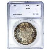 1879 Morgan Silver Dollar SEGS MS62