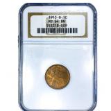 1915-S Wheat Cent NGC MS64 BN