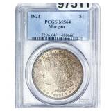 1921 Morgan Silver Dollar PCGS MS64