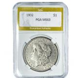 1902 Morgan Silver Dollar PGA MS63